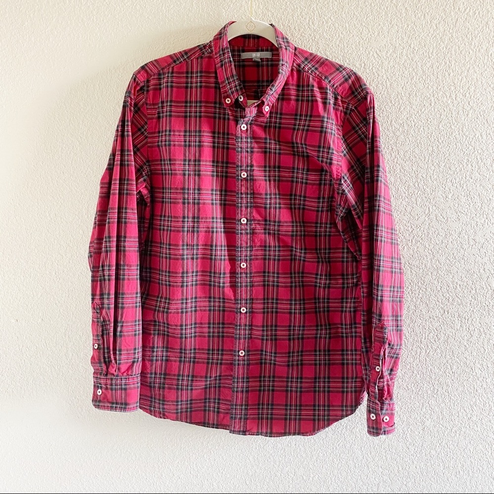 Uniqlo Extra Fine Cotton Broadcloth Checkered M